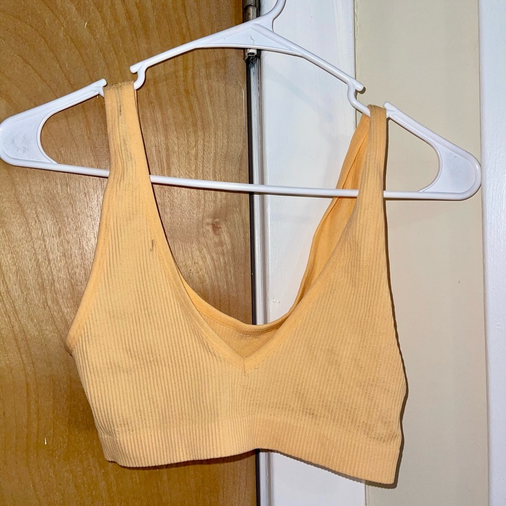 Colsie Light Orange Sports Tank/Bra
